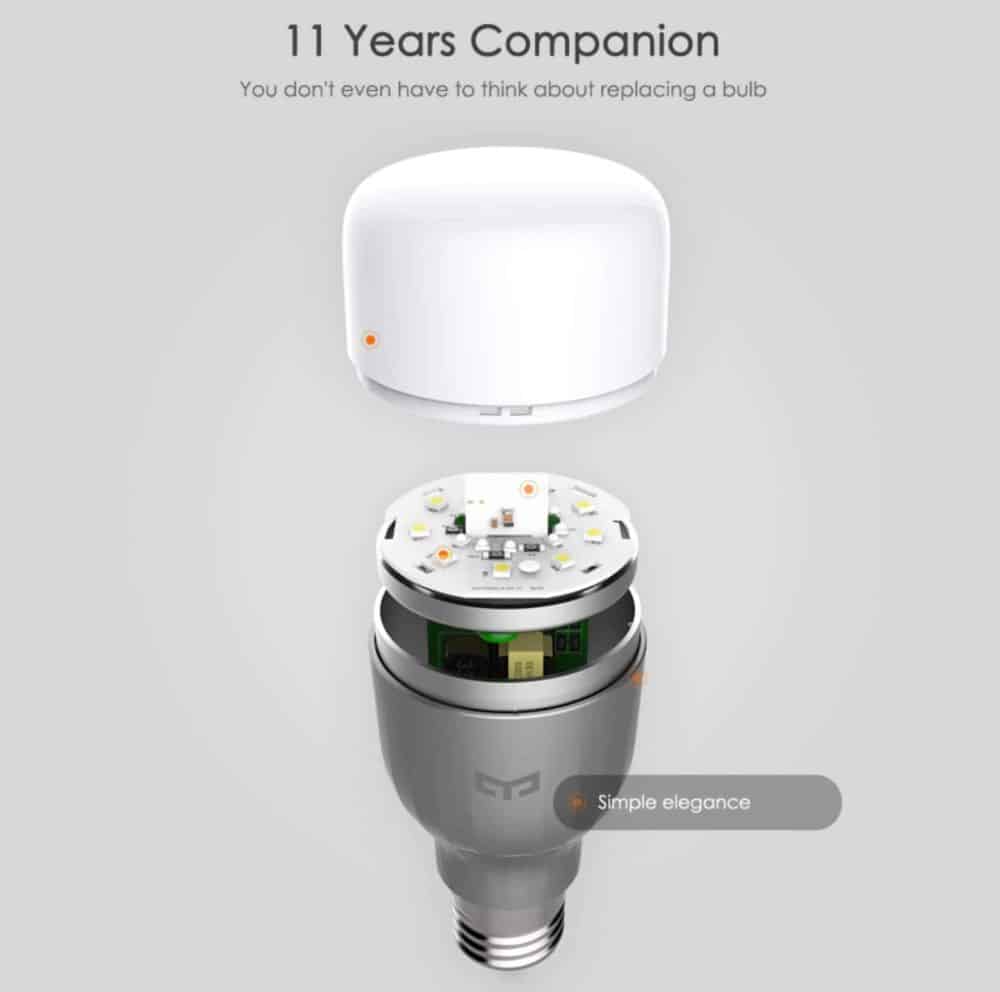 Xiaomi Mi Yeelight Multi Color E27 Port LED Smart Light Bulb Remote Control - Image 5