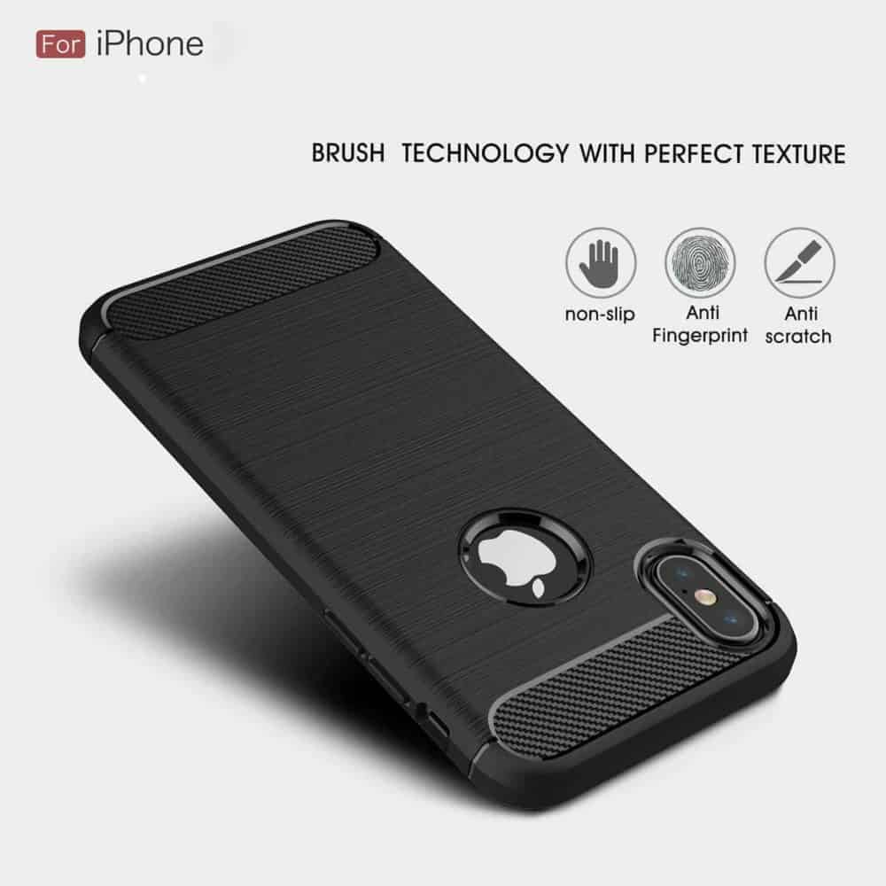 iPhone X Carbon Fiber Back Cover Case - Image 2