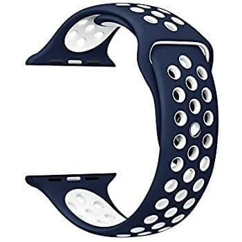 Apple Watch Band Nike Dark + White for Apple Watch 38mm 40mm 41mm or 42 44 45mm Replacement Strap for Series 7 6 5 4 3 2 1 - Image 3