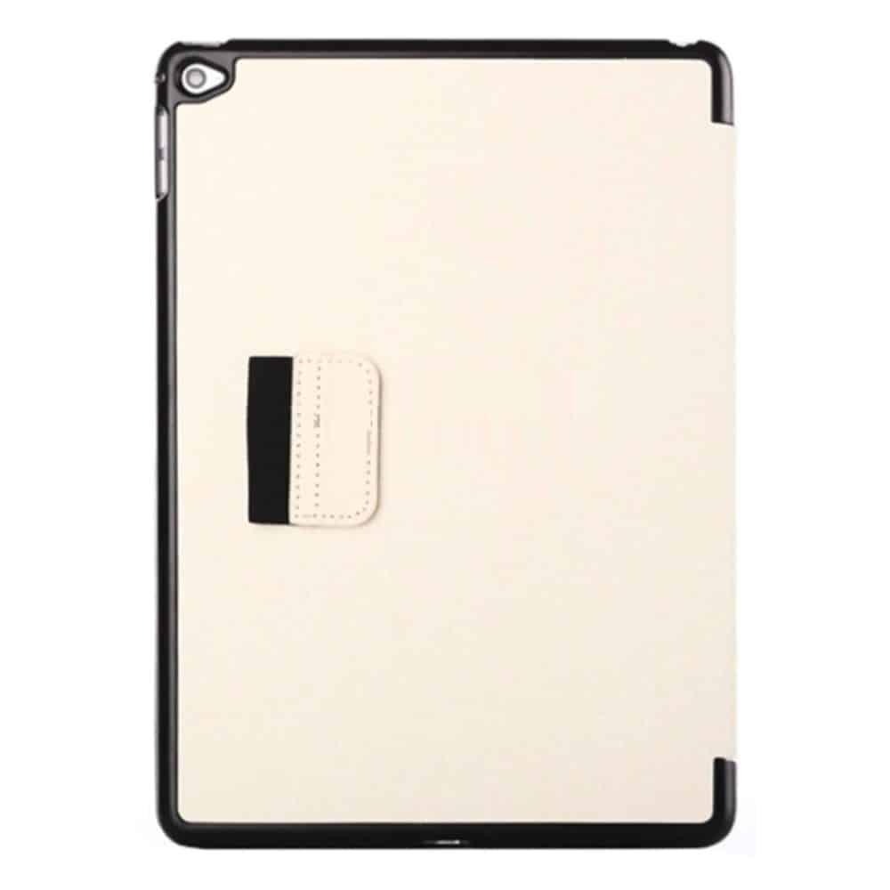 2-fold Cloth Texture Leather Case with Holder and Sleep Function for iPad Air 2 (White) - Image 3