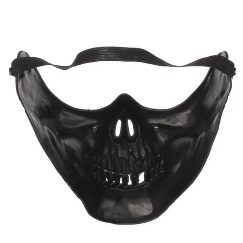 Protective Outdoor War Game Military Tactical Face Shield Mask Silver - Image 4