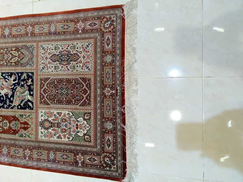 Carpet Genuine 100% Silk Handmade, Qum Sherif, Iran (size 100cmx150cm) - CPT07 - Image 5