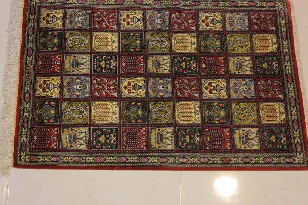 Carpet Genuine 100% silk Qum Sherif Handmade 90cmx60cm CPT02