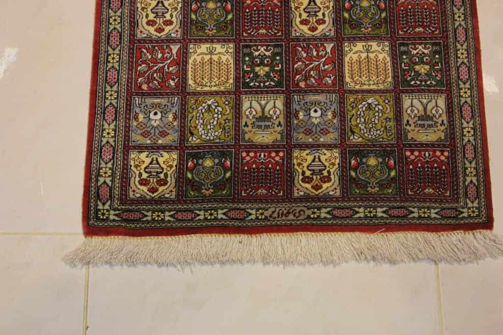 Carpet Genuine 100% silk Qum Sherif Handmade 90cmx60cm CPT02 - Image 2