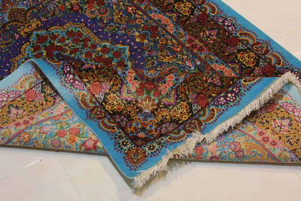 Carpet Genuine 100% Silk HandMade Qum Sherif (Size 150cmx100cm) CPT03 - Image 2