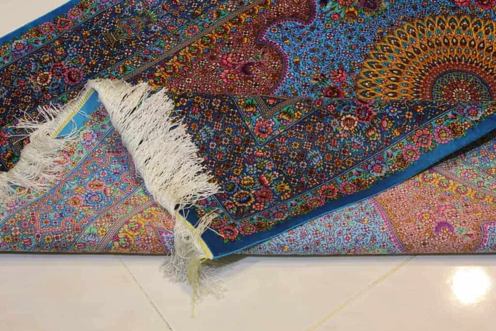 Carpet Genuine 100% Silk Handmade, Qum Sherif, Iran (size 100cmx150cm) - CPT06 - Image 6