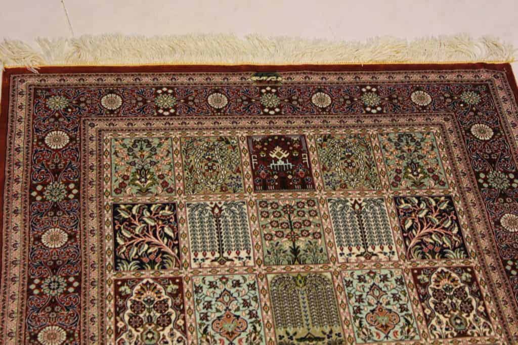 Carpet Genuine 100% Silk Handmade, Qum Sherif, Iran (size 100cmx150cm) - CPT08 - Image 2