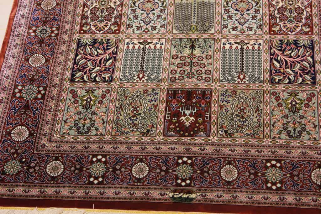 Carpet Genuine 100% Silk Handmade, Qum Sherif, Iran (size 100cmx150cm) - CPT08 - Image 4