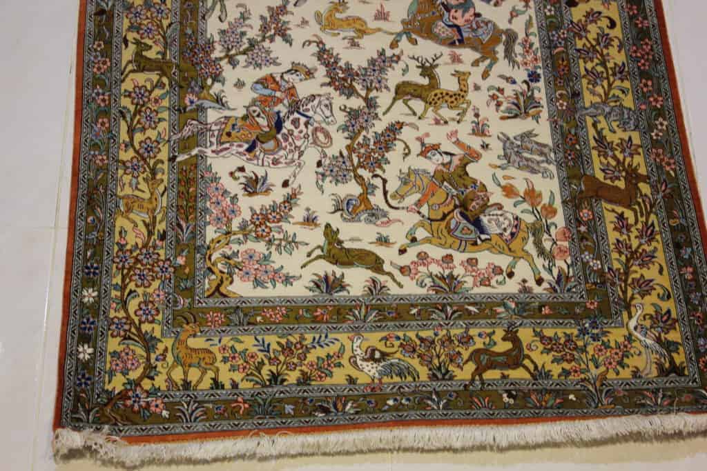 Carpet Genuine 100% Silk Handmade, Kashaan, Iran (size 100cmx150cm) - CPT14