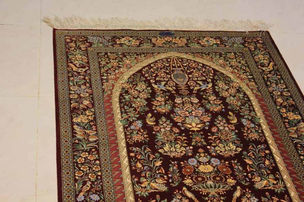 Carpet Genuine 100% Silk Handmade, Kashaan, Iran (size 100cmx150cm) - CPT16