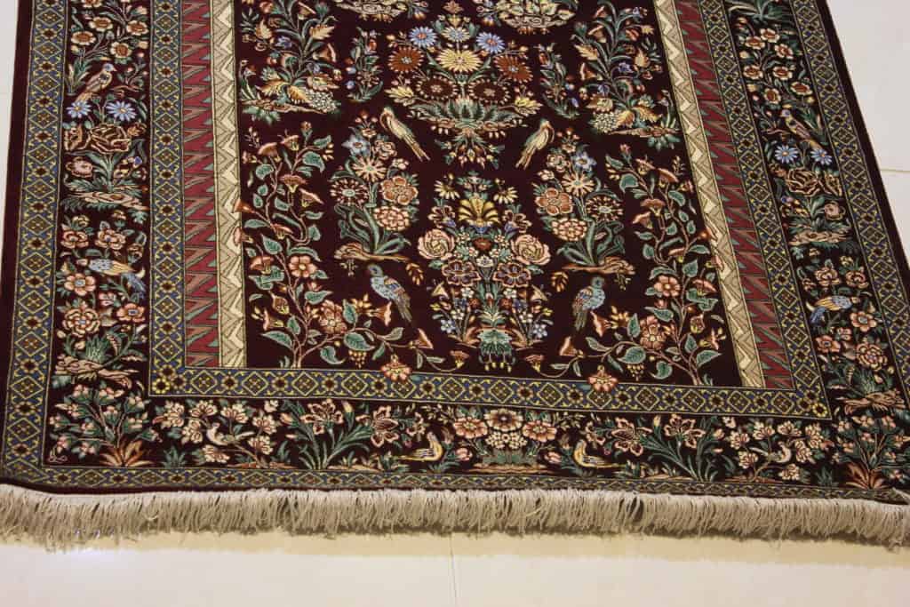 Carpet Genuine 100% Silk Handmade, Kashaan, Iran (size 100cmx150cm) - CPT16 - Image 2