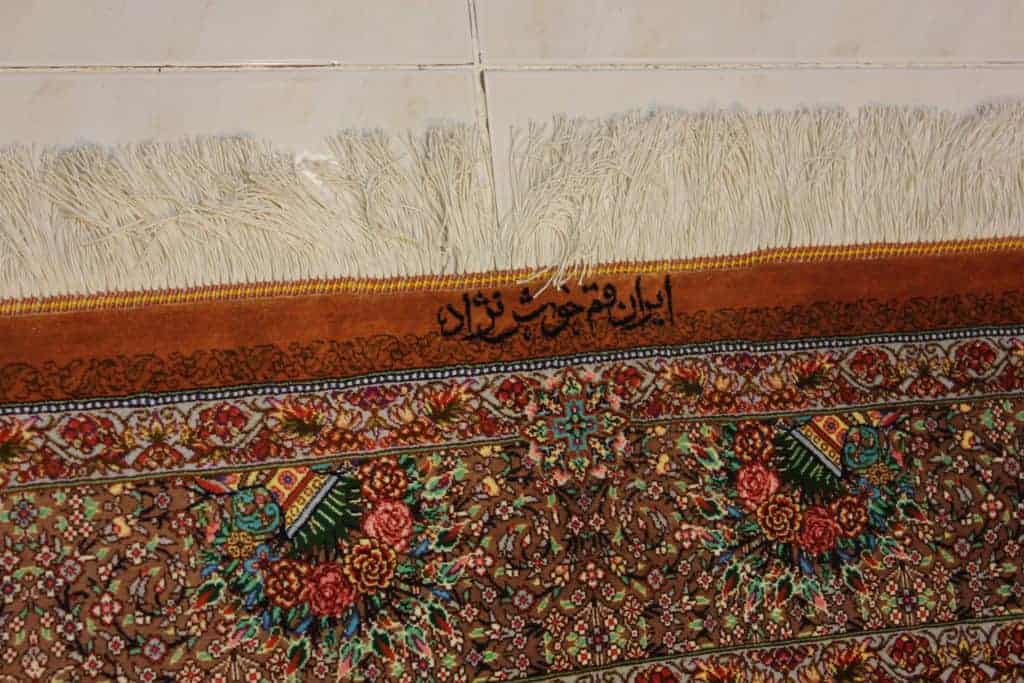 Carpet Genuine 100% Silk Handmade Kashaan, Iran (size 135cmx220cm) - CPT18 - Image 4