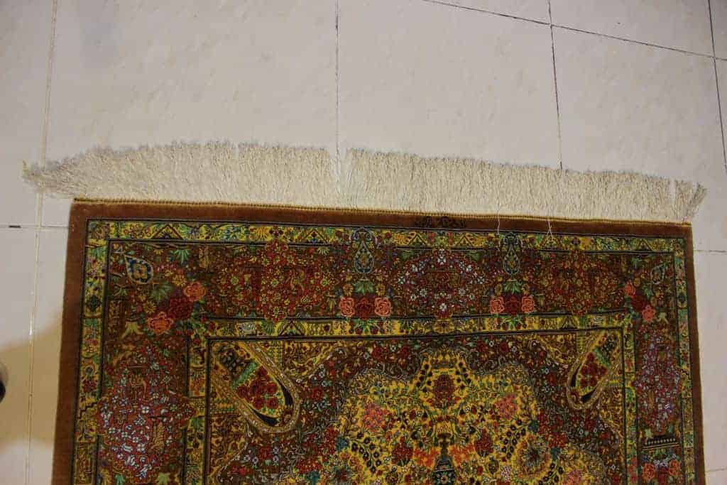 Carpet Genuine 100% Silk Handmade Kashaan, Iran (size 135cmx220cm) - CPT26 - Image 2