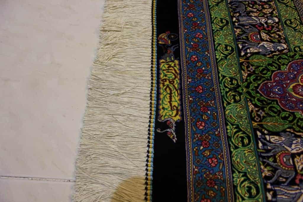 Carpet Genuine 100% Silk Handmade Kashaan, Iran (size 135cmx220cm) - CPT21 - Image 5