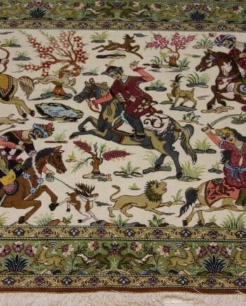 Carpet Genuine 100% Silk Handmade, Kashaan, Iran (size 100cmx150cm) - CPT12