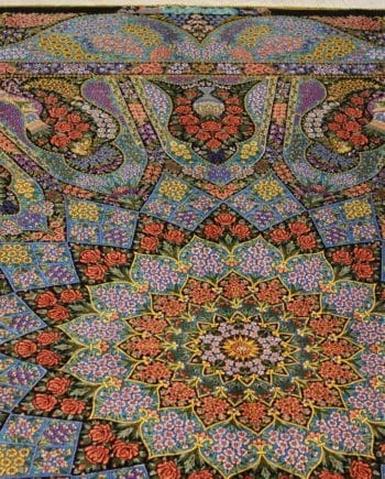 Carpet Genuine 100% Silk Handmade Kashaan, Iran (size 135cmx220cm) - CPT19