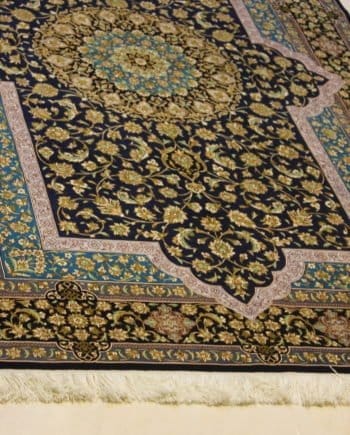 Carpet Genuine 100% Silk Handmade Kashaan, Iran (size 135cmx220cm) - CPT20
