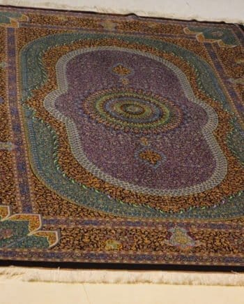 Carpet Genuine 100% Silk Handmade Kashaan, Iran (size 135cmx220cm) - CPT25