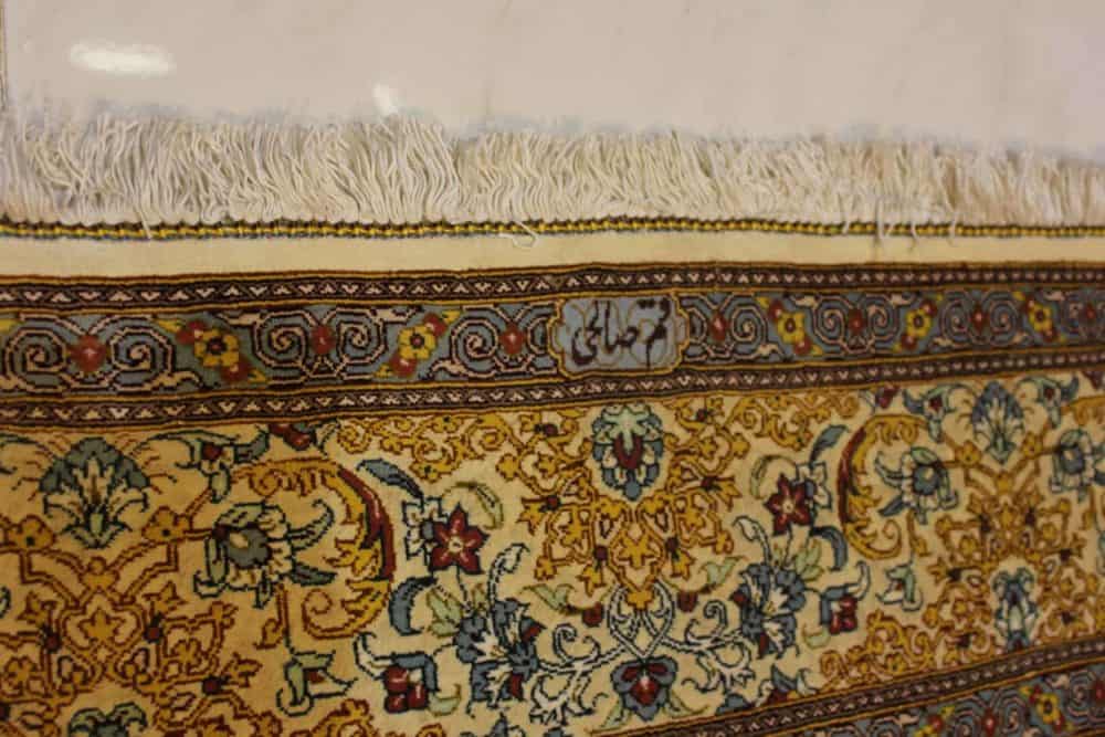 Carpet Genuine 100% Silk Handmade Kashaan, Iran (size 135cmx220cm) - CPT27 - Image 3