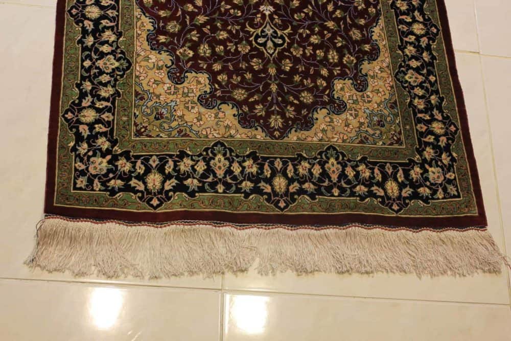 Carpet Genuine 100% Silk Handmade, Iran (size 80cmx120cm) - CPT30 - Image 2