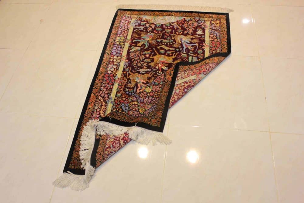 Carpet Genuine 100% Silk Handmade, Iran (size 80cmx120cm) - CPT37