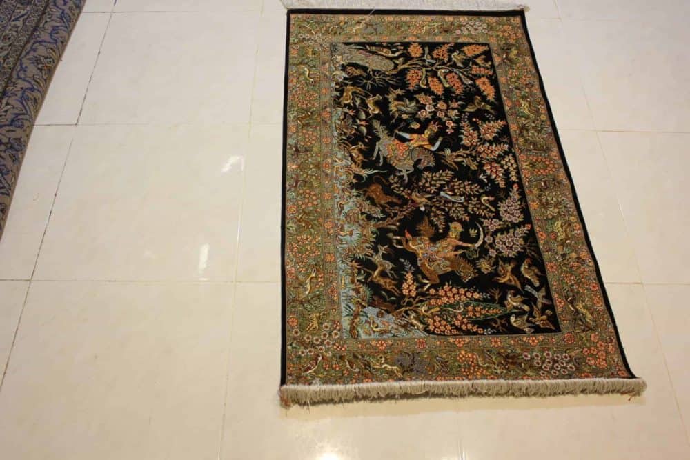 Carpet Genuine 100% Silk Handmade, Iran (size 80cmx120cm) - CPT38