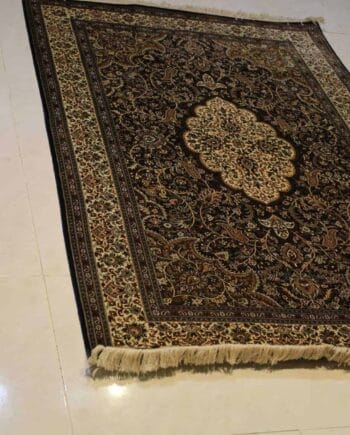 Carpet Genuine 100% Silk Handmade,  Kashmir (size 120cmx180cm) - CPT39