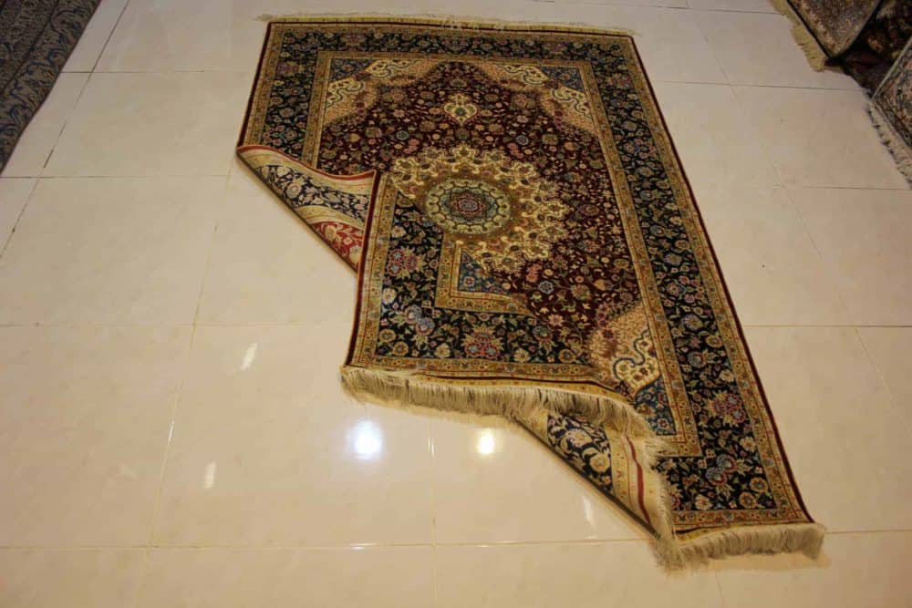 Carpet Genuine 100% Silk Handmade,  China (size 120cmx180cm) - CPT40 - Image 3