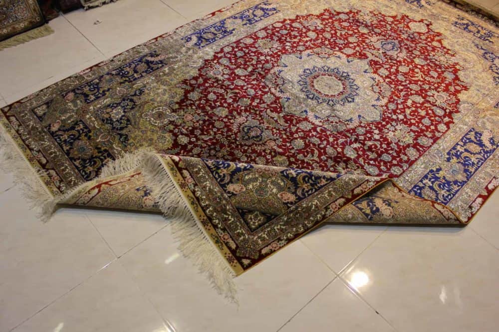 Carpet Genuine 100% Silk Handmade,  China (size 165cmx250cm) - CPT41 - Image 3