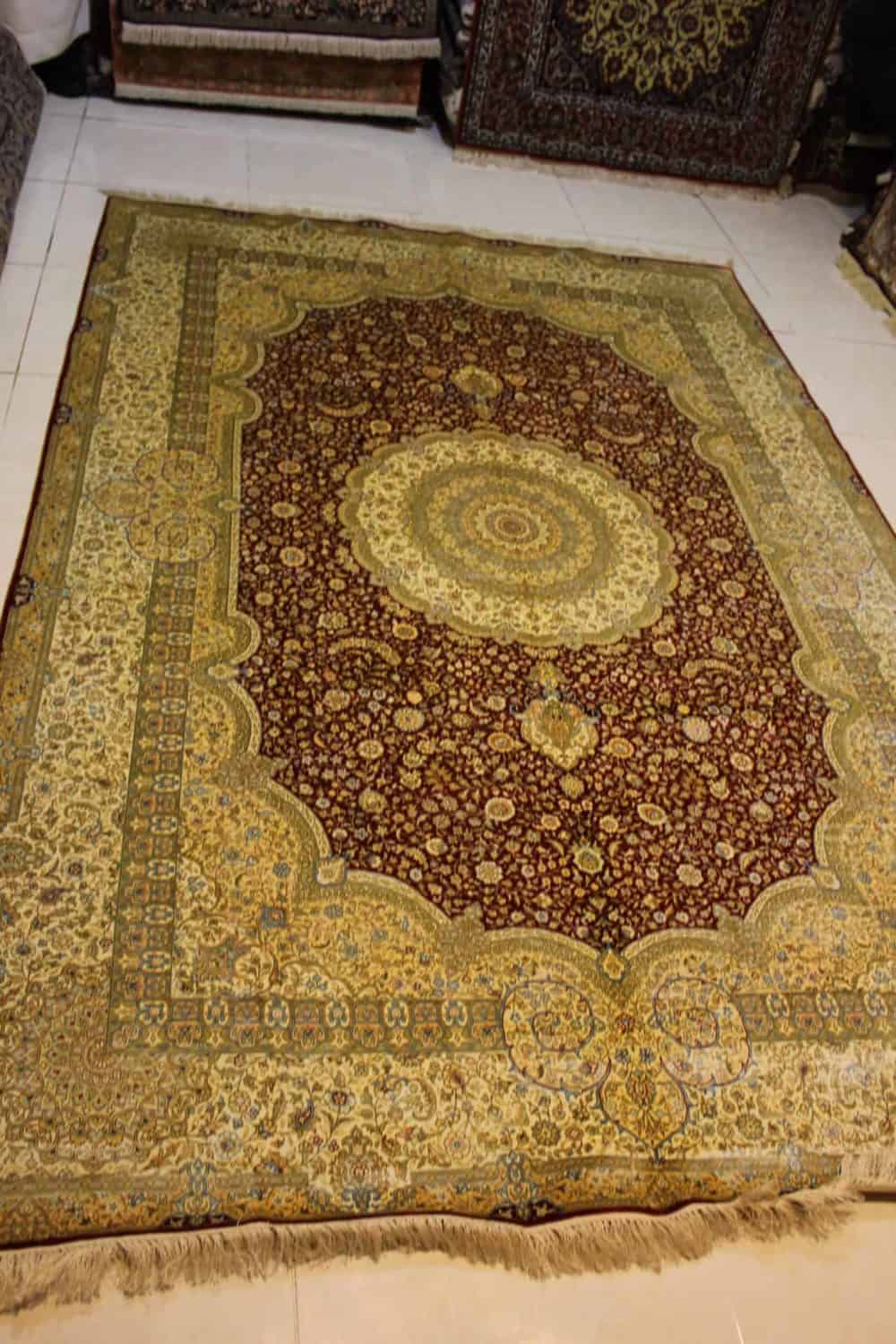 Carpet Genuine 100% Silk Handmade,  China (size 180cmx280cm) - CPT44 - Image 2