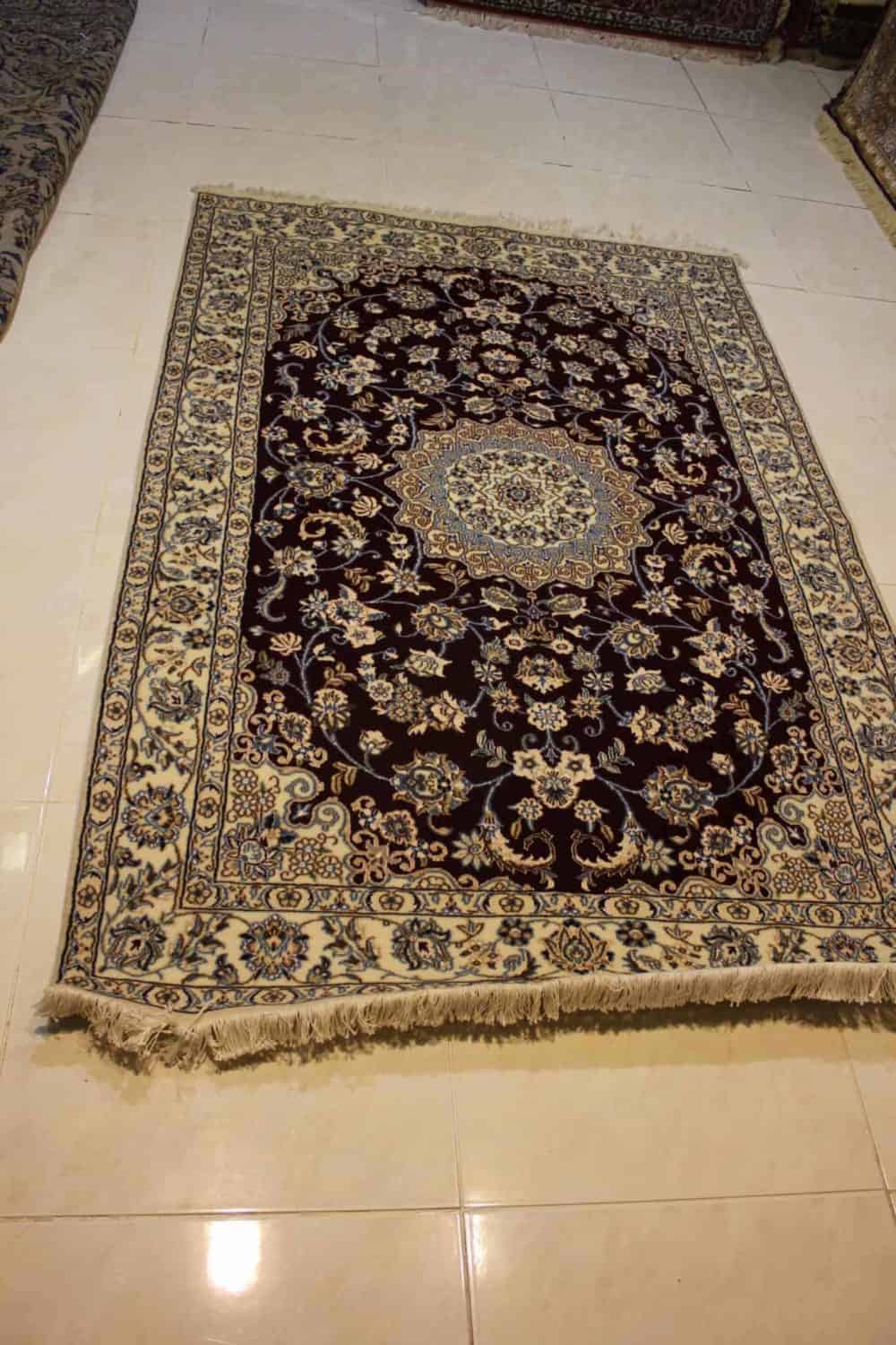 Carpet Genuine 20% Silk, 80% wool, Handmade,  Iran (size 130cmx200cm) - CPT46 - Image 2