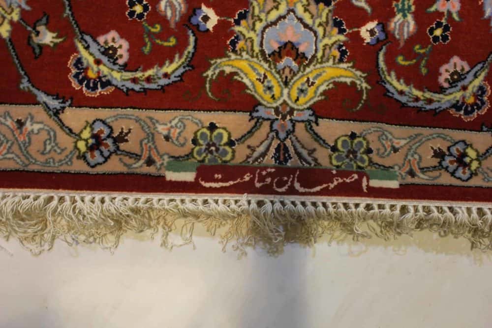 Carpet Genuine 50% Silk, 50% Wool, Handmade,  Asfahan, Iran (size 110cmx150cm) - CPT51 - Image 5