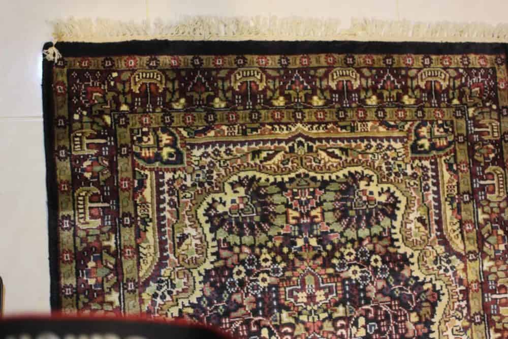 Carpet Genuine Industrial Silk, Handmade,  Indian (size 100cmx150cm) - CPT55 - Image 2