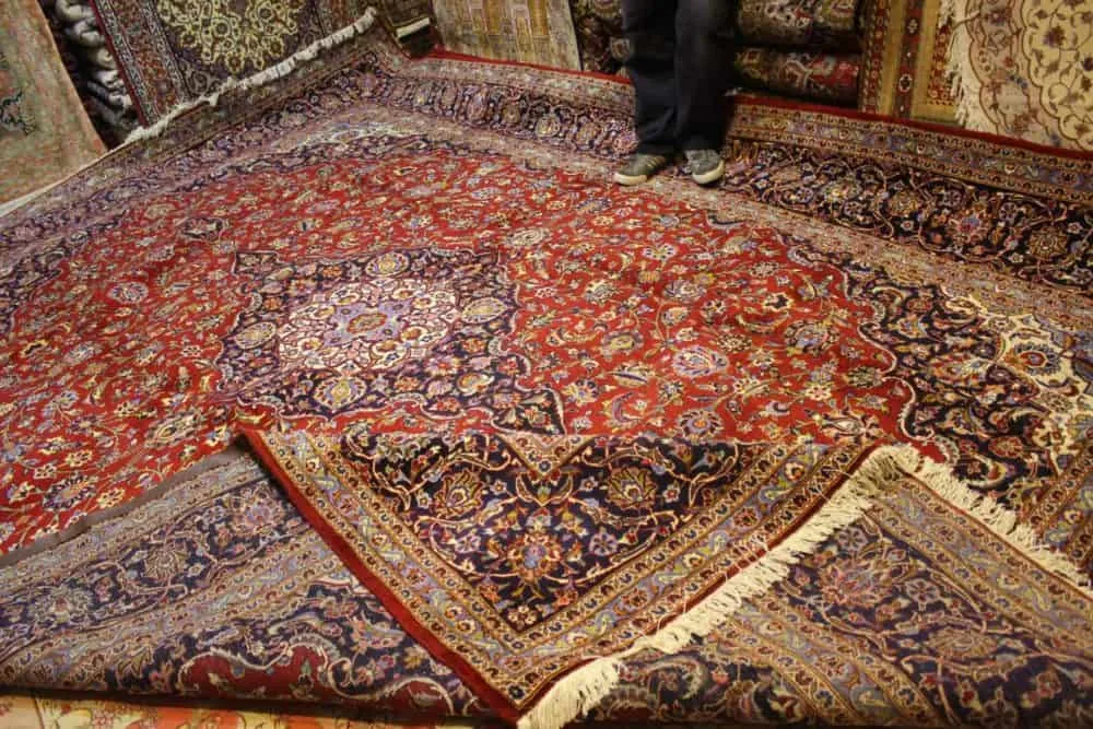 Carpet Genuine 100% Silk Wool Mixed, Handmade,  Kashaan, Iran (size 300cmx400cm) - CPT80