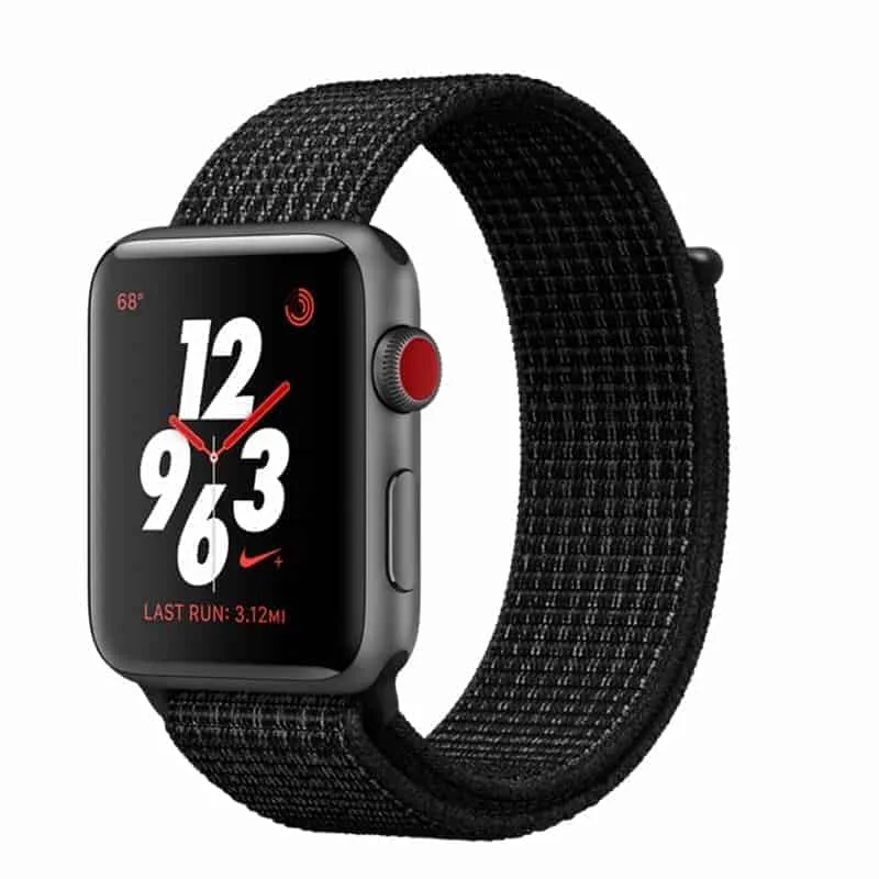 Apple Watch Series 3 MQLF2 42mm Nike+ Space Gray Aluminum Case With Dark Olive Sport Loop (GPS + Cellular)