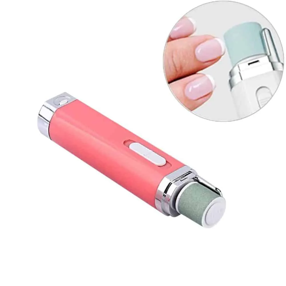 Electric Manicure Machine, Nail File Buffers Polisher for Fingernails and Toenails (Pink)