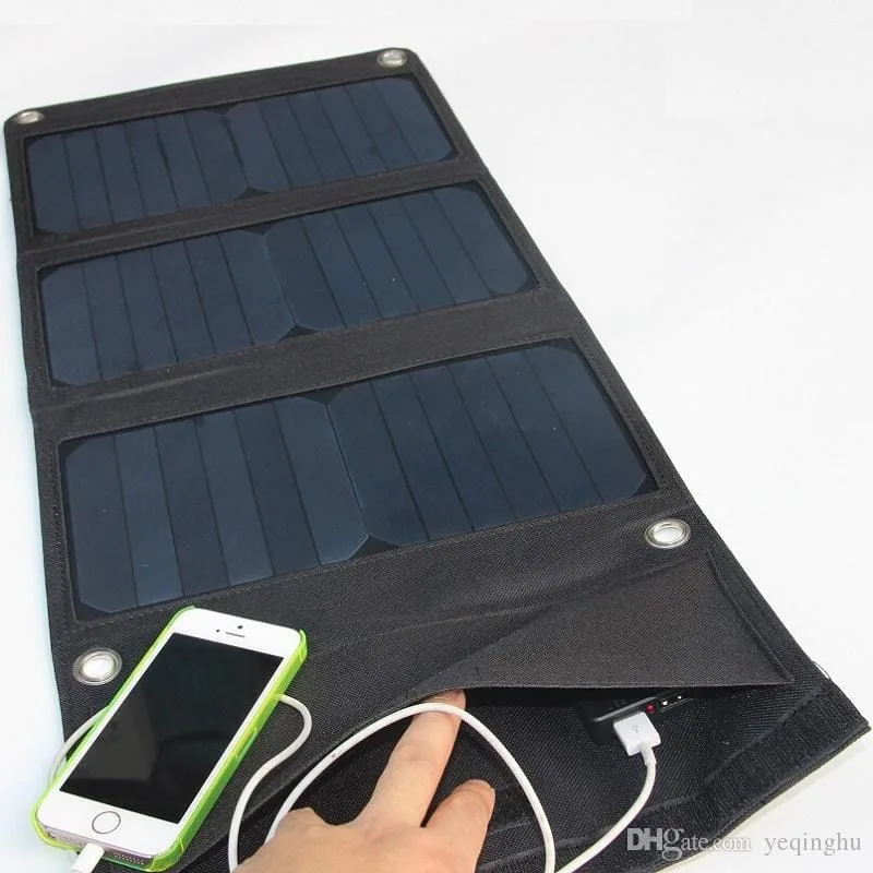 Foldable Solar Panel Charger with Dual USB Ports 21W (HAWEEL)