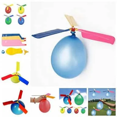 Three Screw Propeller Balloons Aircraft Helicopter Balloons Flying Balloon Kids Toys - Image 3