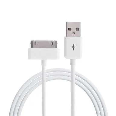 30 Pin to USB Data / Charging Cable for iPad 3/ iPad 2/ iPhone 4 & 4S, iPhone 3GS/3G, iPod touch, Length: 1m (White) - Image 2