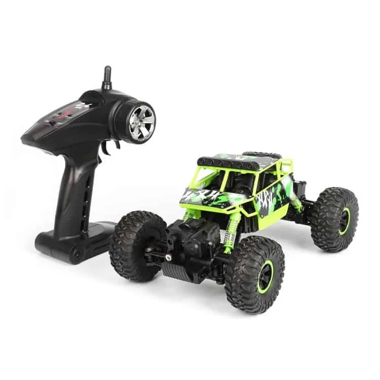X Power S-001 1:18 Mini 2.4G 4WD RC Crawler Off Road Car, 130 Strong Magnetic Carbon Brush Motor (Green) - Image 5