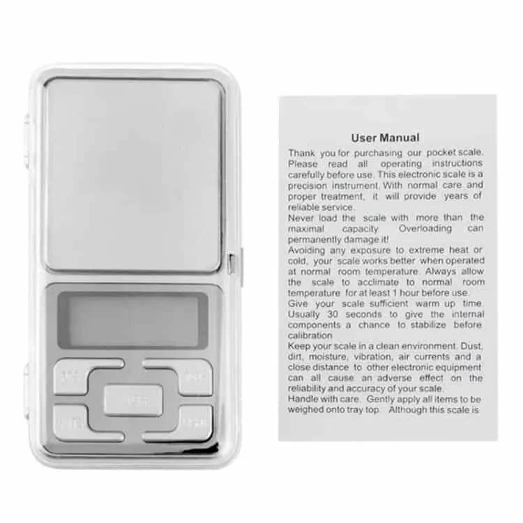 Mini Digital Pocket Weighing Scale Screen Size 3.5*1.5cm 200g x 0.01g (Silver) - Image 6