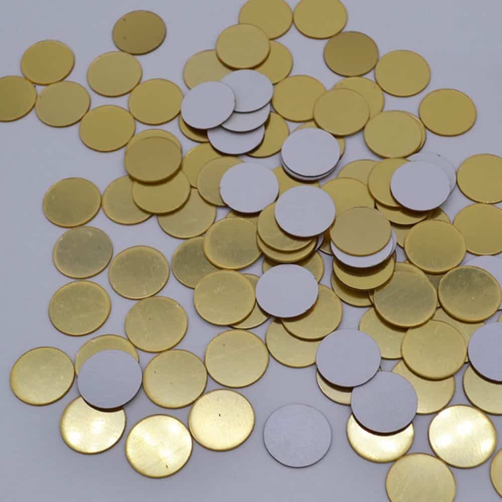 100 Pcs 3D DIY Acrylic Mirror Wall Sticker Round Shape Stickers Decal Mosaic Mirror Room Home Decor (Gold) - Image 5