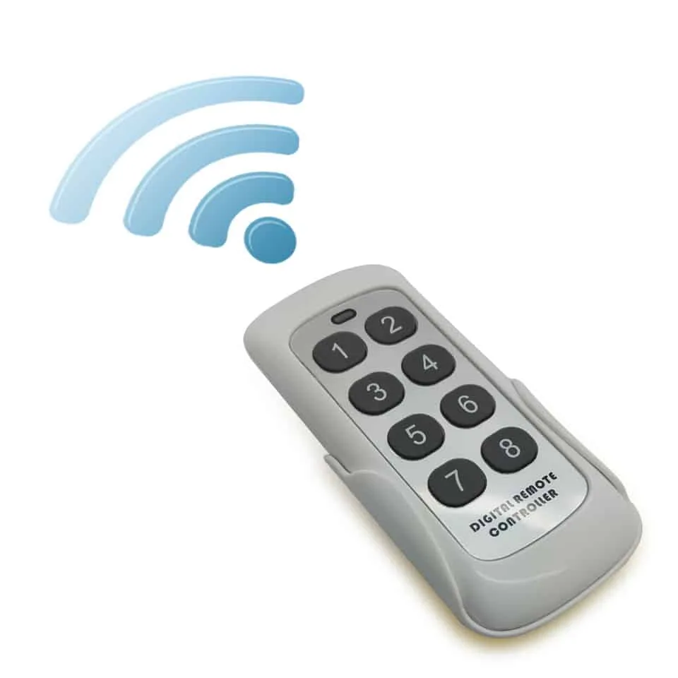 Universal Wireless 433Mhz RF Learning Code Digital Remote Controller Transmitter 8 Channels Buttons Keypad ASK PT2262 1527/2240 - Image 3