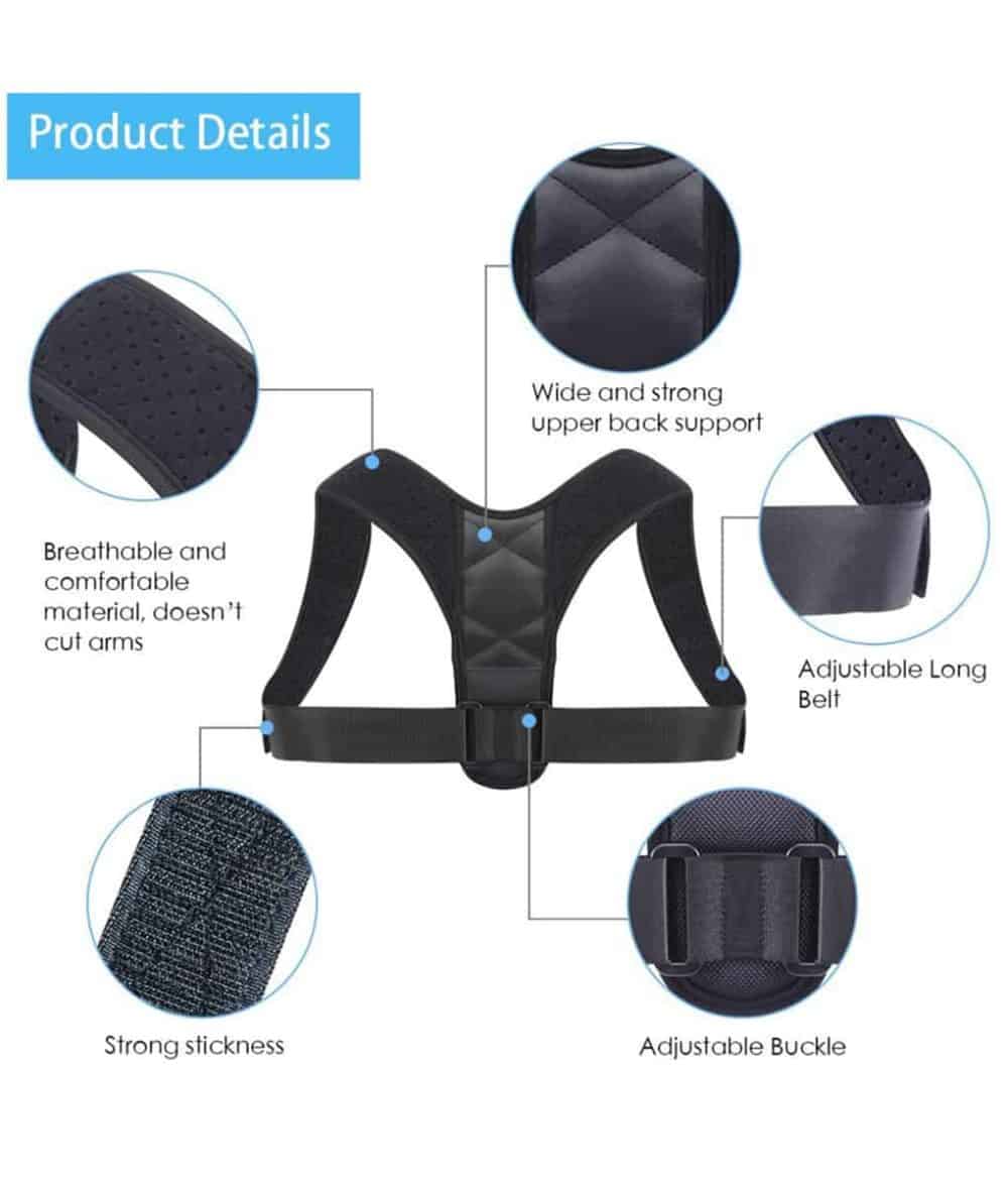 Adjustable Brace Support Belt Back Posture Corrector - Image 7