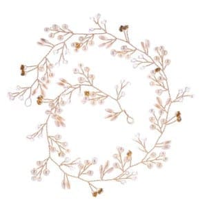 50cm Wedding Fashion Headdress Bride Handmade Wedding Crown Floral Pearl Hair Accessories Hairpin Ornaments