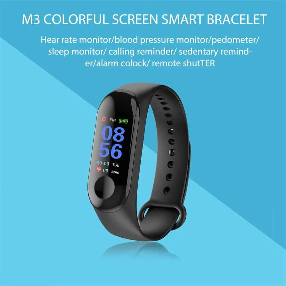 M3 0.96 inches TFT Color Screen Smart Bracelet IP67 Waterproof, Support Call Reminder-Heart Rate Monitoring-Blood Pressure Monitoring-Sleep Monitoring & Weather Forecast - Image 5