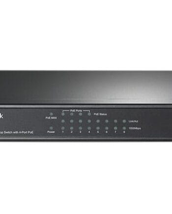 TP-Link 8-Port محول PoE لسطح المكتب جيجابت مع 4 منافذ TL-SG1008P