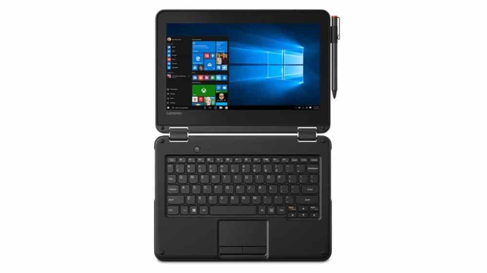 LENOVO 300e Celeron N3450 4GB 128GB SSD Integrated Intel HD 11.6 Inch Black - Image 2