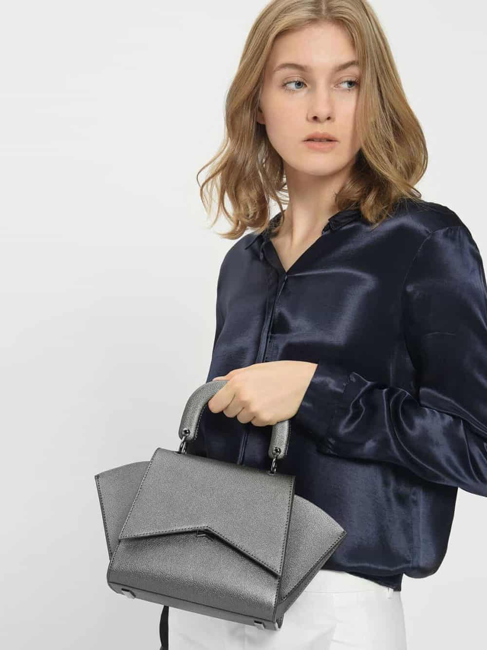 Charles & Keith Geometric Structured City Bag - Image 4