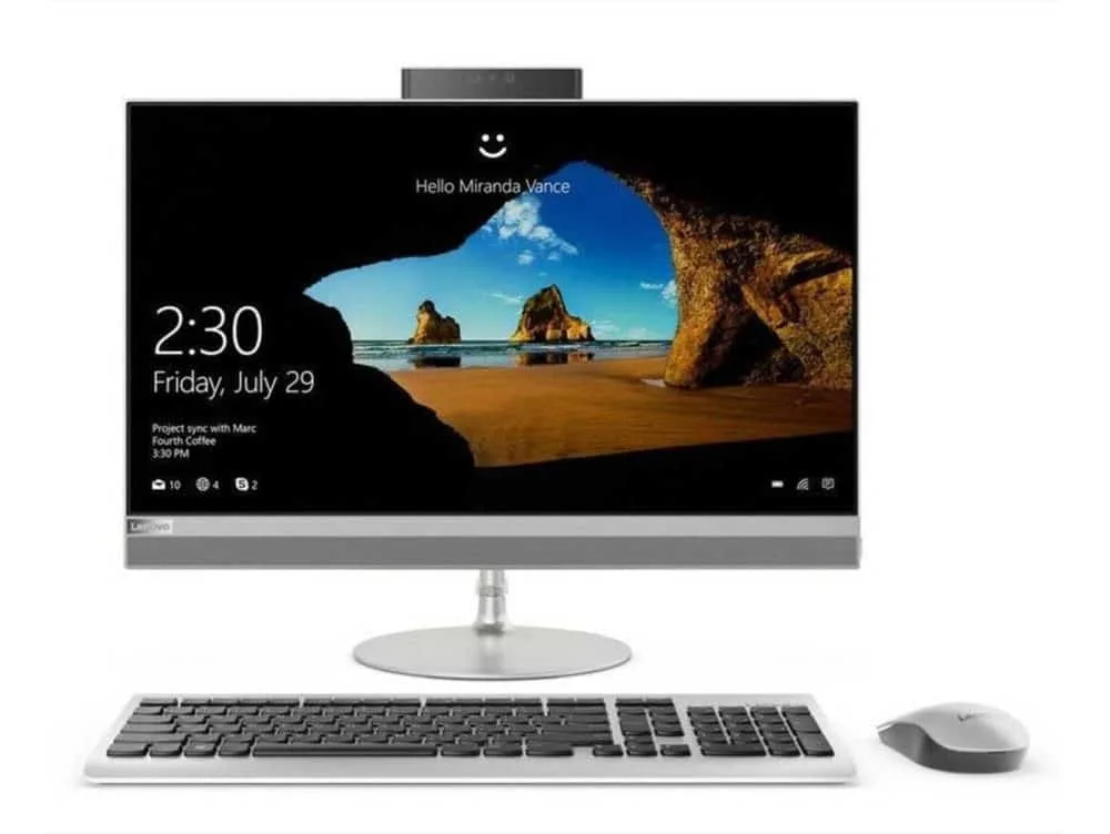 Lenovo IdeaCentre AIO 520 Intel Core I5-8400 4GB DDR4 1TB HD AMD RADEON530 21.5 Inch Silver 